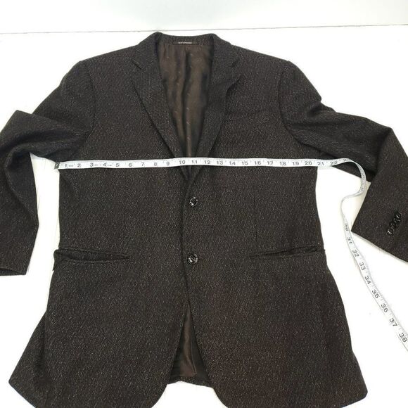 Ermenegildo Zegna Su Misura Men's Blazer Coat Cashmere Silk Custom Made 7-52 C - Picture 8 of 15